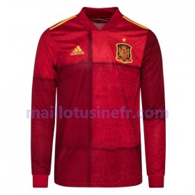 Maillot de Foot Espagne Domicile UEFA EURO 2020 Manches Longues